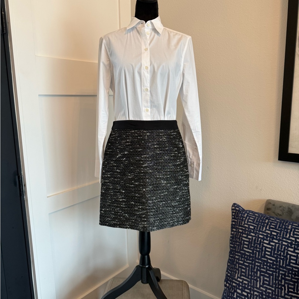 Banana Republic Black and Gray Pencil Skirt